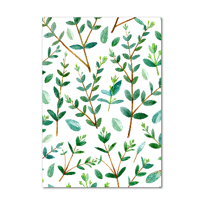 Wall art acrylic Eucalyptus branches