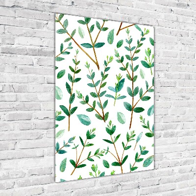 Wall art acrylic Eucalyptus branches