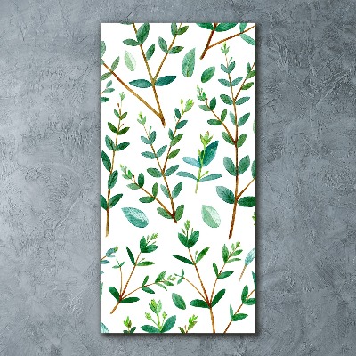 Wall art acrylic Eucalyptus branches