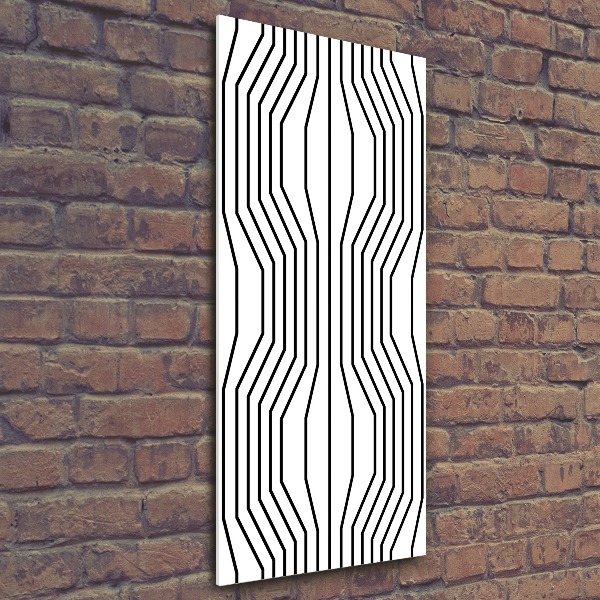 Acrylic wall art Geometric lines