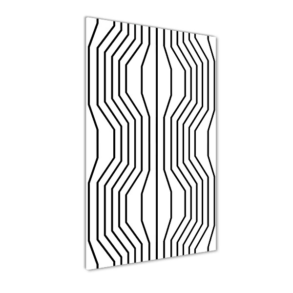 Acrylic wall art Geometric lines