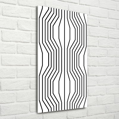 Acrylic wall art Geometric lines