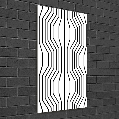 Acrylic wall art Geometric lines