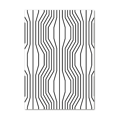 Acrylic wall art Geometric lines