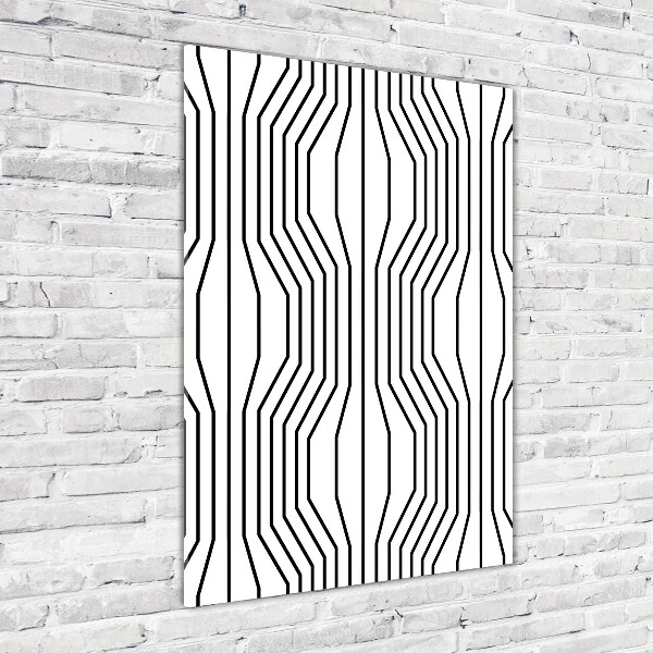 Acrylic wall art Geometric lines