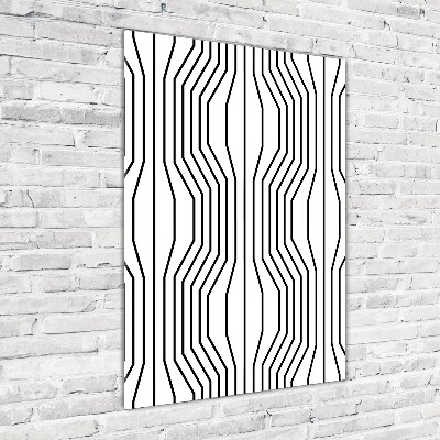 Acrylic wall art Geometric lines