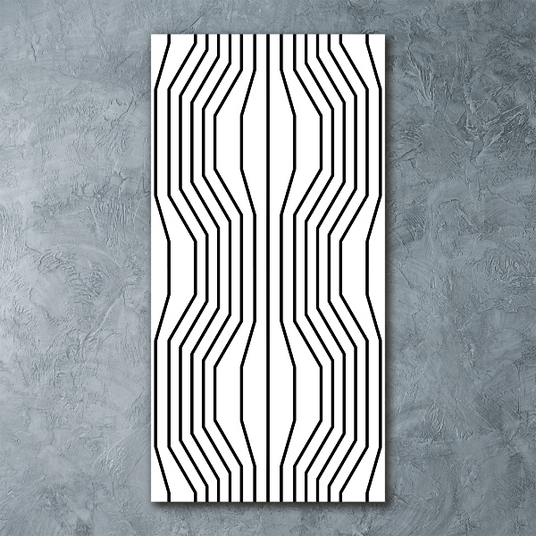 Acrylic wall art Geometric lines