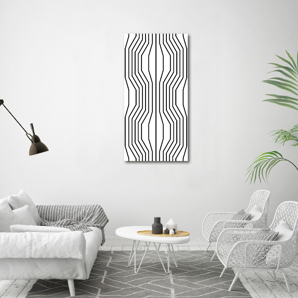 Acrylic wall art Geometric lines