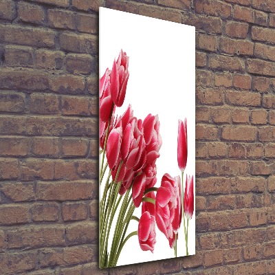 Print on acrylic glass Red tulips