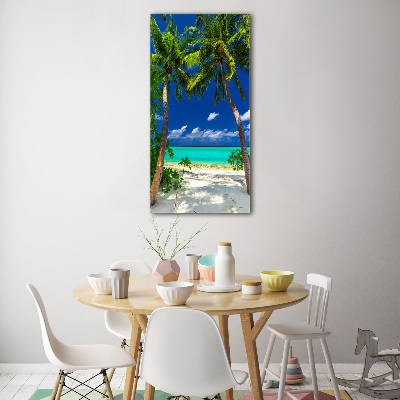 Acrylic print Tropical beach