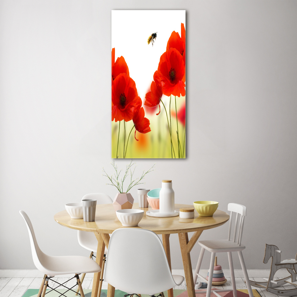 Print on acrylic glass Field poppies