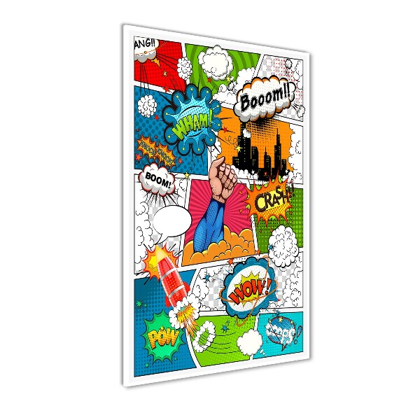 Acrylic glass print Comic book