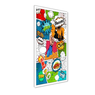 Acrylic glass print Comic book