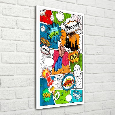 Acrylic glass print Comic book