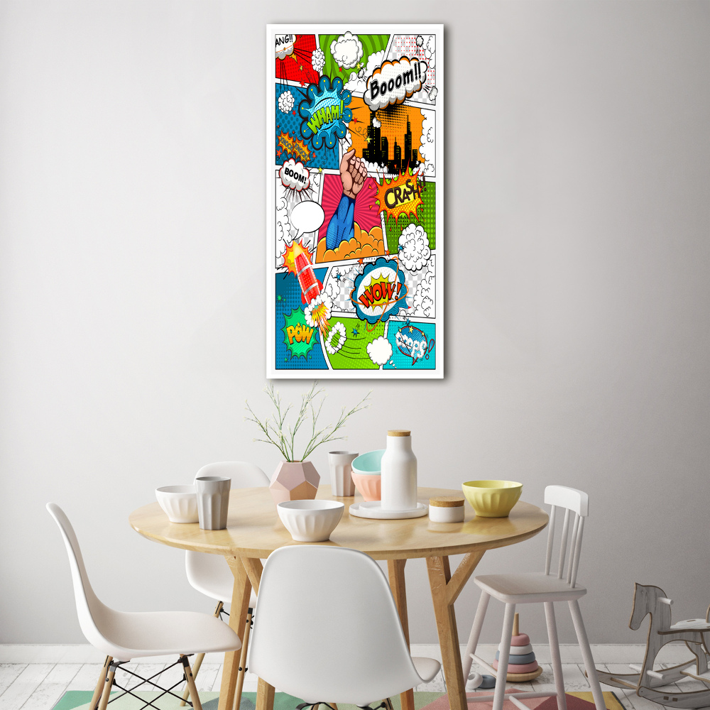 Acrylic glass print Comic book