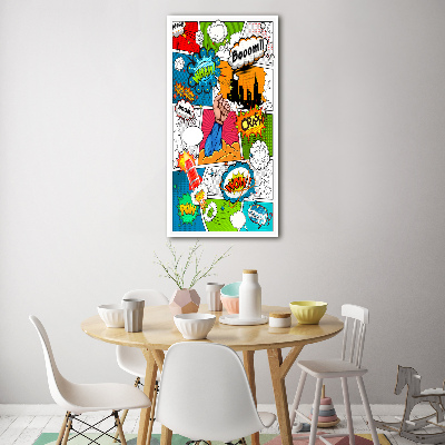 Acrylic glass print Comic book