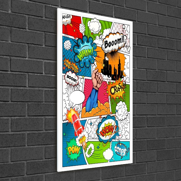 Acrylic glass print Comic book