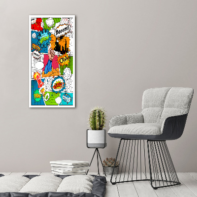 Acrylic glass print Comic book