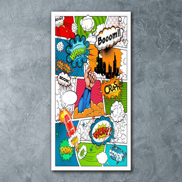 Acrylic glass print Comic book