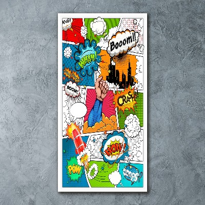 Acrylic glass print Comic book