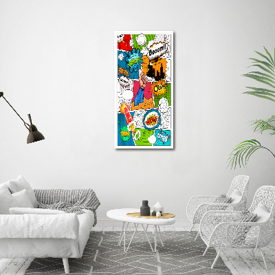 Acrylic glass print Comic book