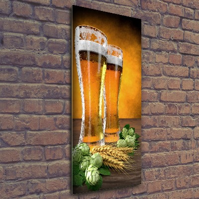 Print on acrylic glass Two glasses of beer