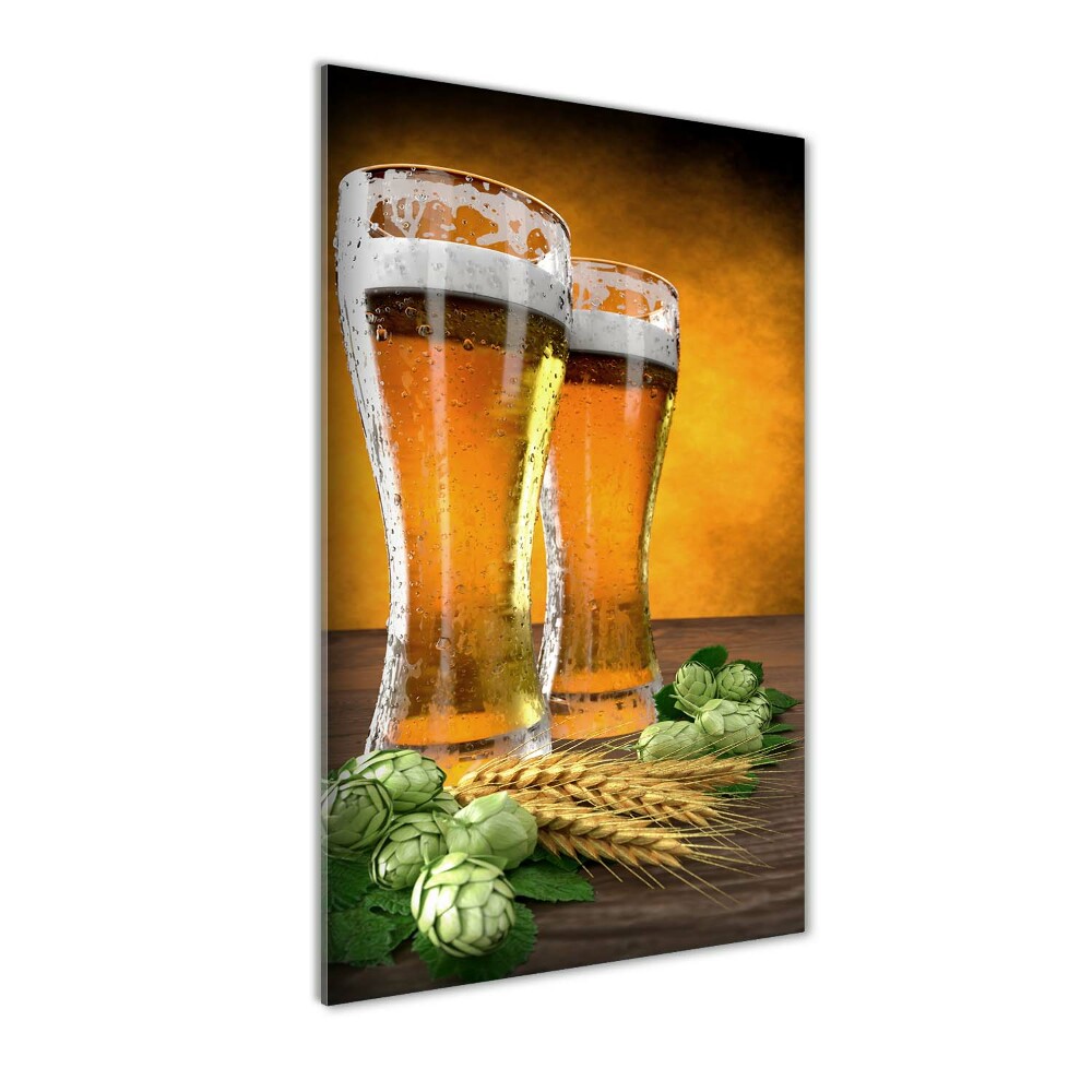 Print on acrylic glass Two glasses of beer