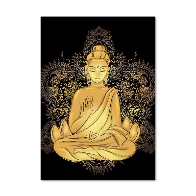 Acrylic glass print Buddha and Mandala