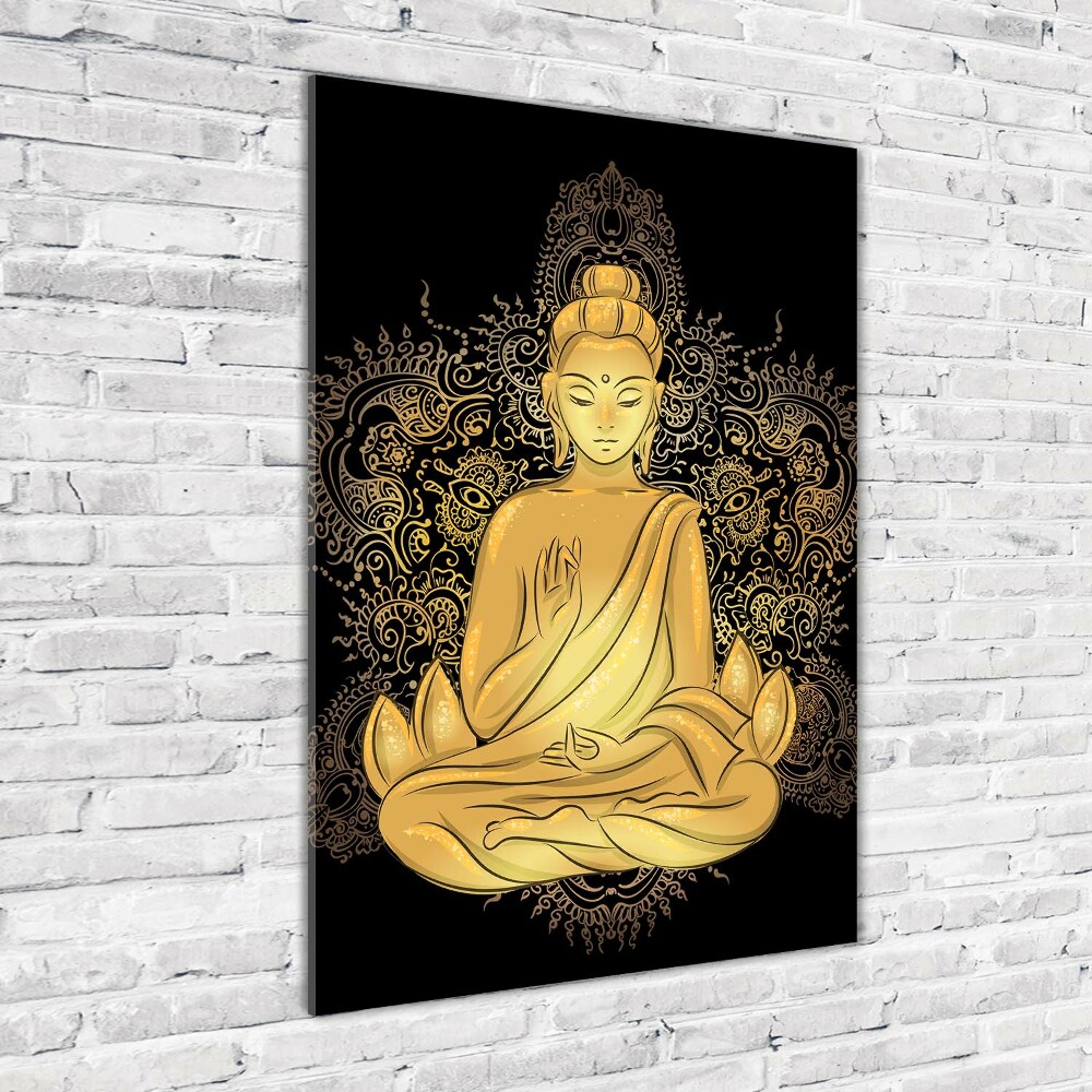 Acrylic glass print Buddha and Mandala