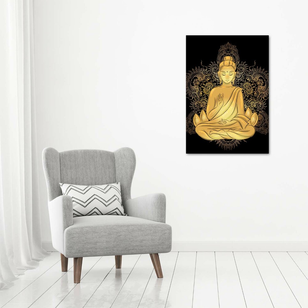 Acrylic glass print Buddha and Mandala