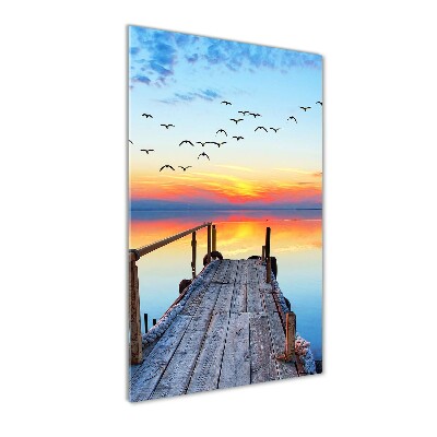 Print on acrylic glass Wooden pier