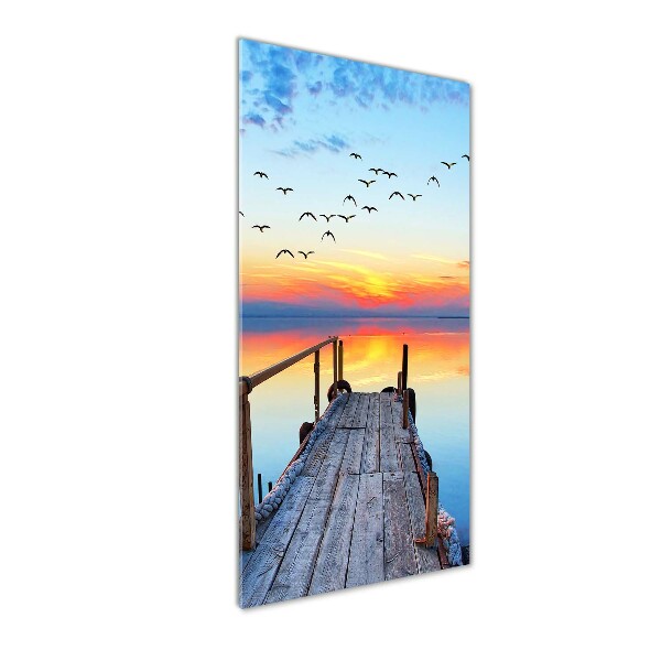 Print on acrylic glass Wooden pier