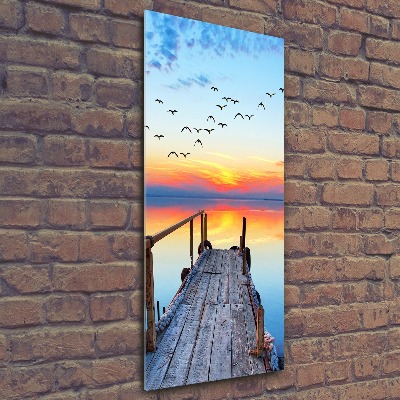 Print on acrylic glass Wooden pier