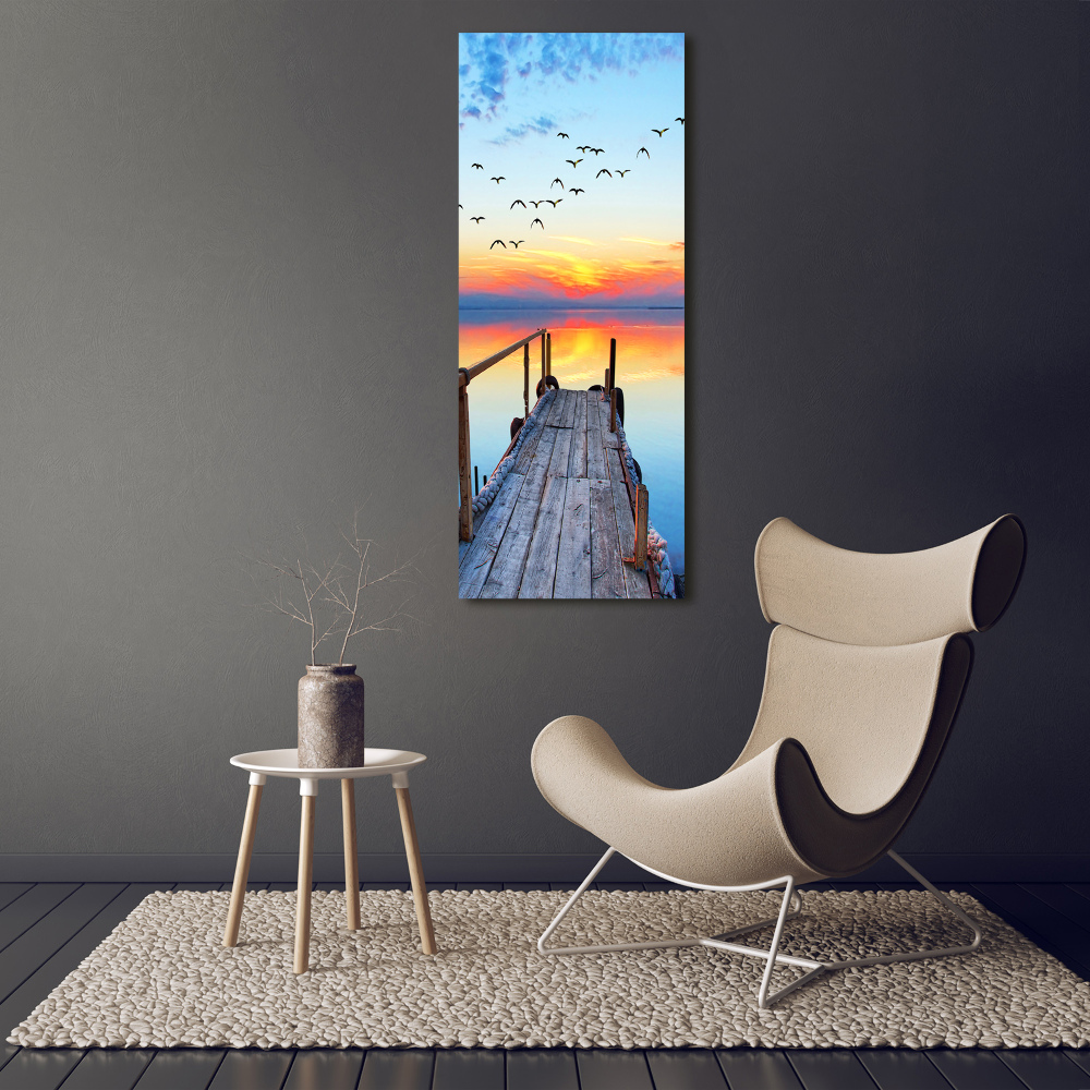 Print on acrylic glass Wooden pier