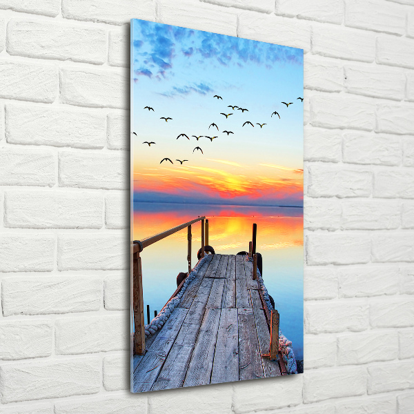 Print on acrylic glass Wooden pier