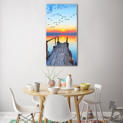 Print on acrylic glass Wooden pier