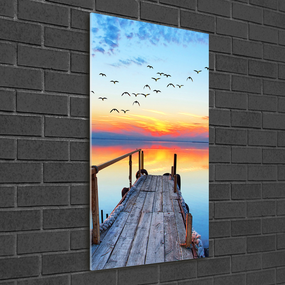 Print on acrylic glass Wooden pier