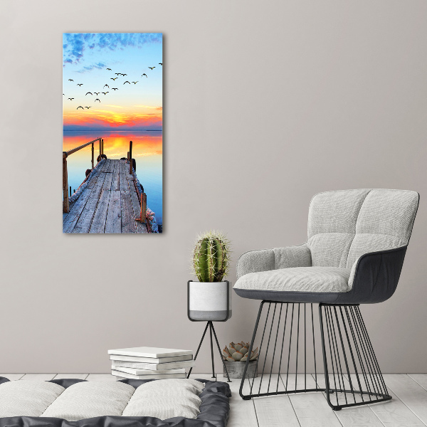 Print on acrylic glass Wooden pier