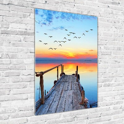 Print on acrylic glass Wooden pier