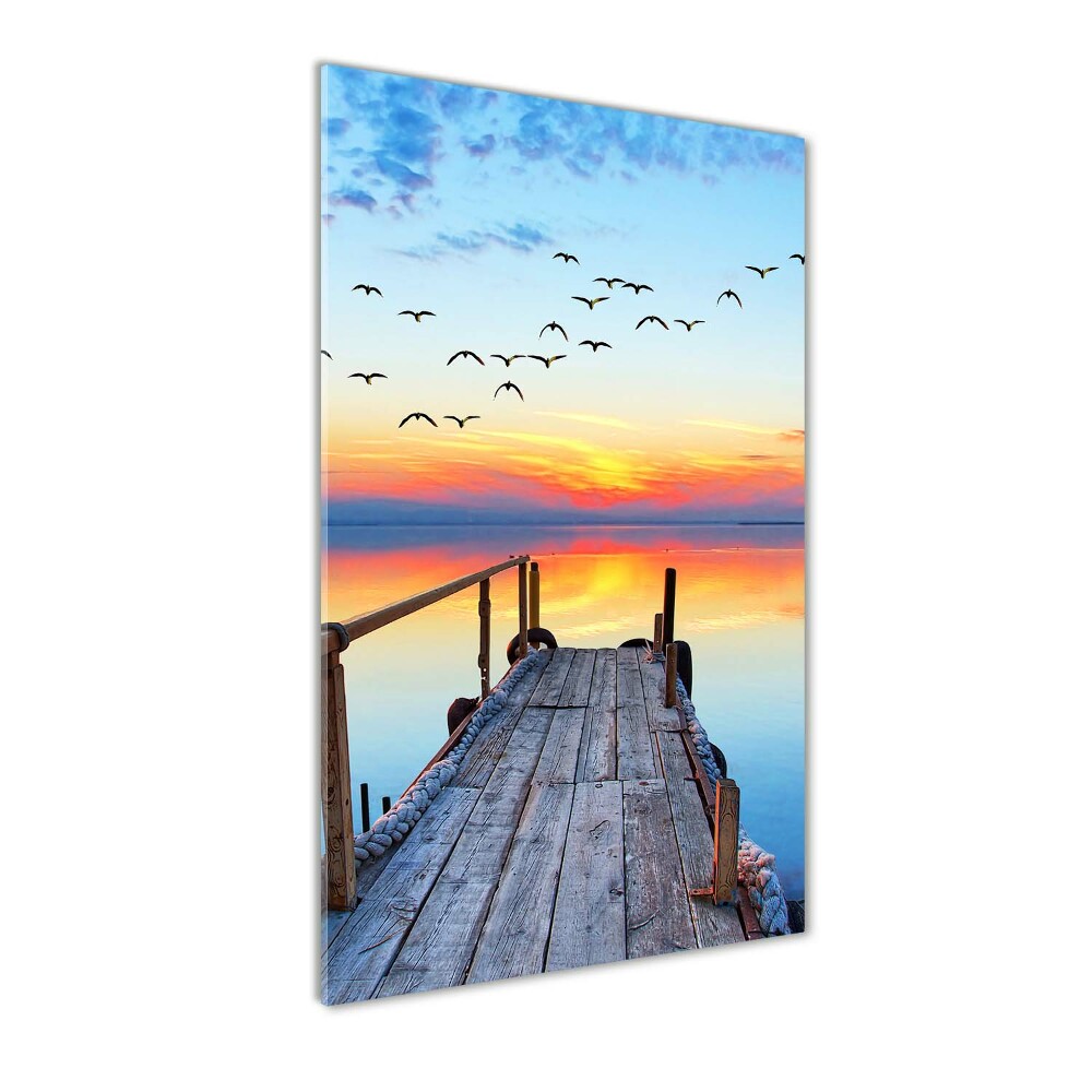 Print on acrylic glass Wooden pier