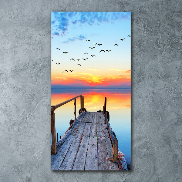 Print on acrylic glass Wooden pier