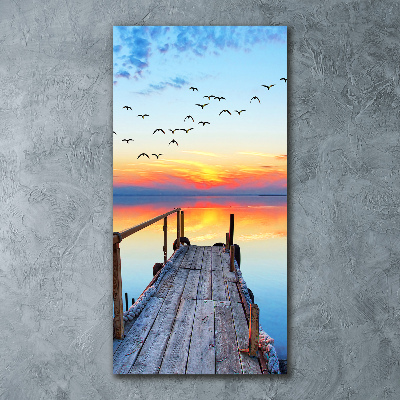 Print on acrylic glass Wooden pier