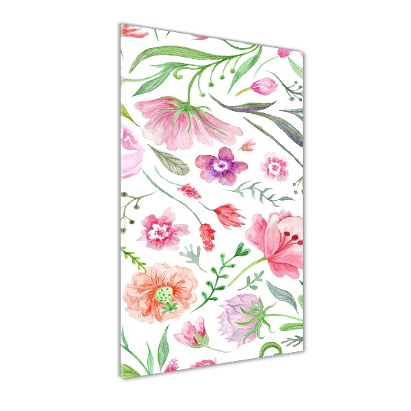 Acrylic wall art Field flowers