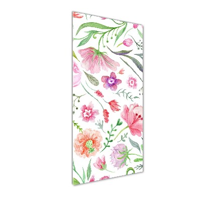 Acrylic wall art Field flowers