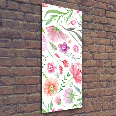 Acrylic wall art Field flowers