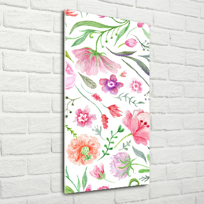 Acrylic wall art Field flowers