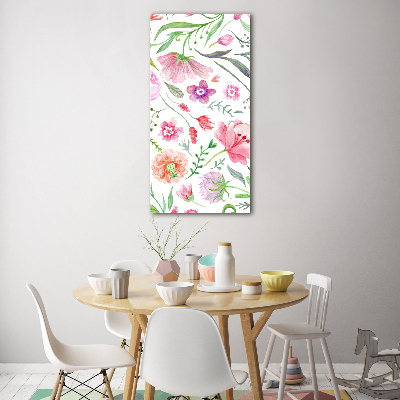 Acrylic wall art Field flowers