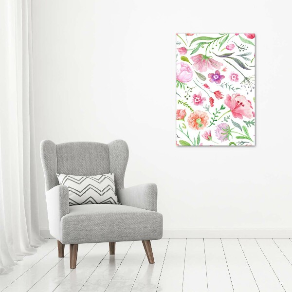 Acrylic wall art Field flowers