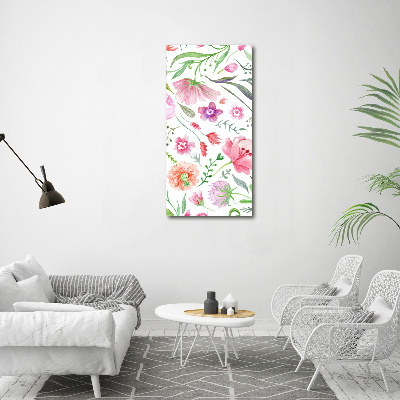 Acrylic wall art Field flowers