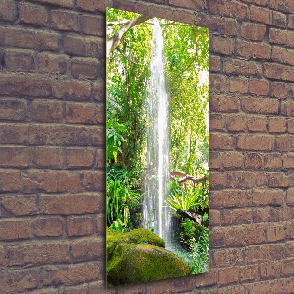 Acrylic print Waterfall in the jungle